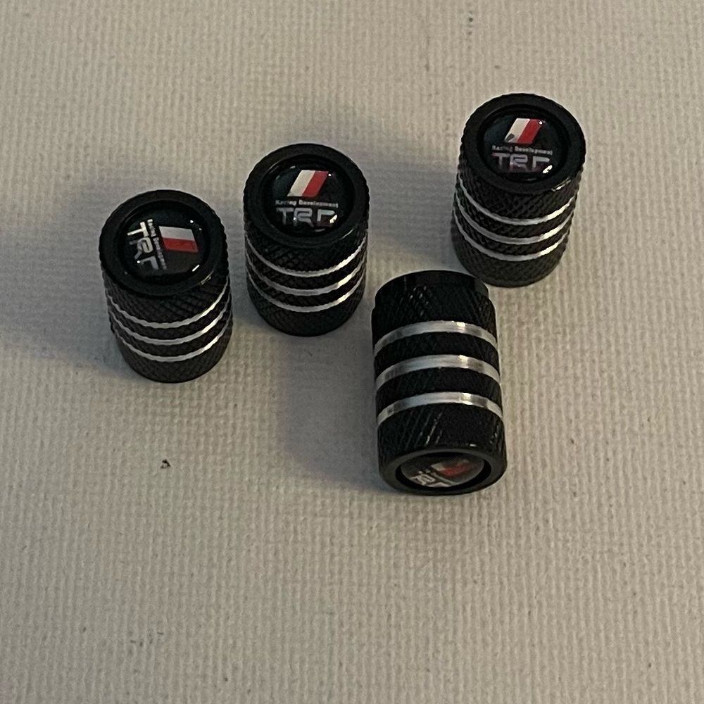 Toyota TRD valve Stem caps in Black NWT set of 4 NWT